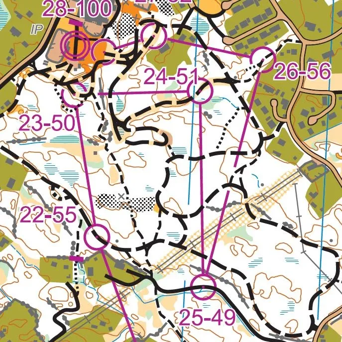 En MTBO karta av hög kvalitet