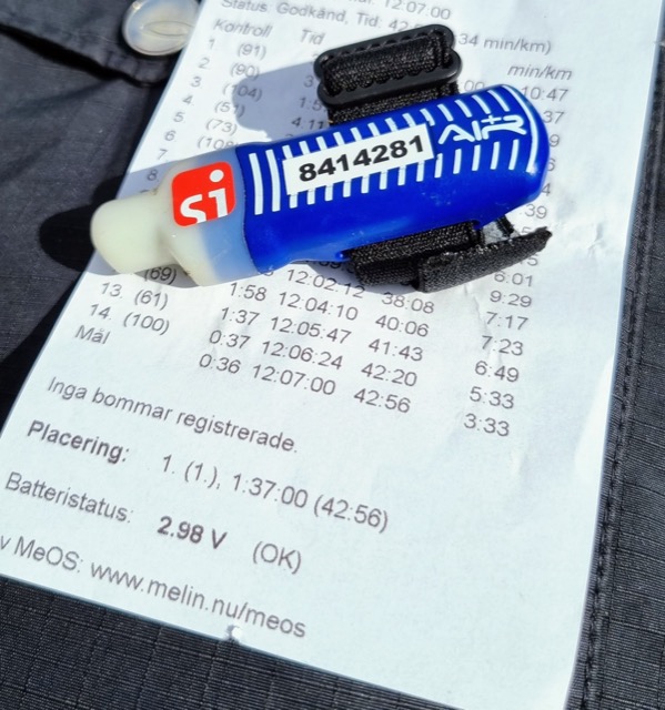 Tidtagningsprogrammet MeOS kontrollerar nu SIAC pinnens batteristatus vid avläsning.